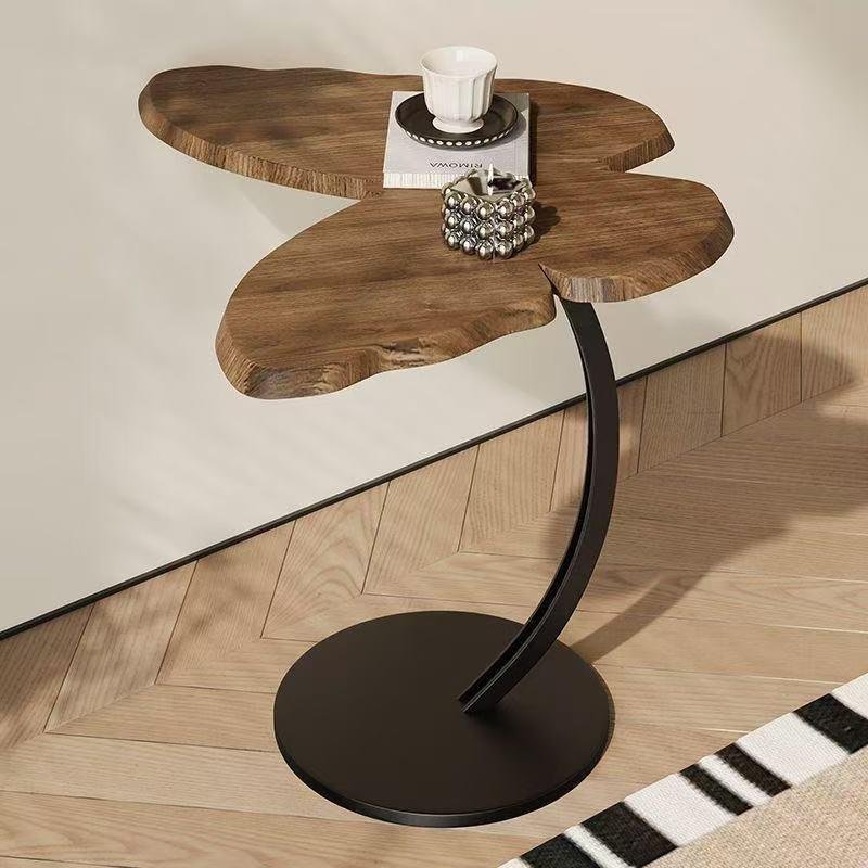 Simple butterfly side table black walnut wood coffee table medieval style living room sofa bedroom s