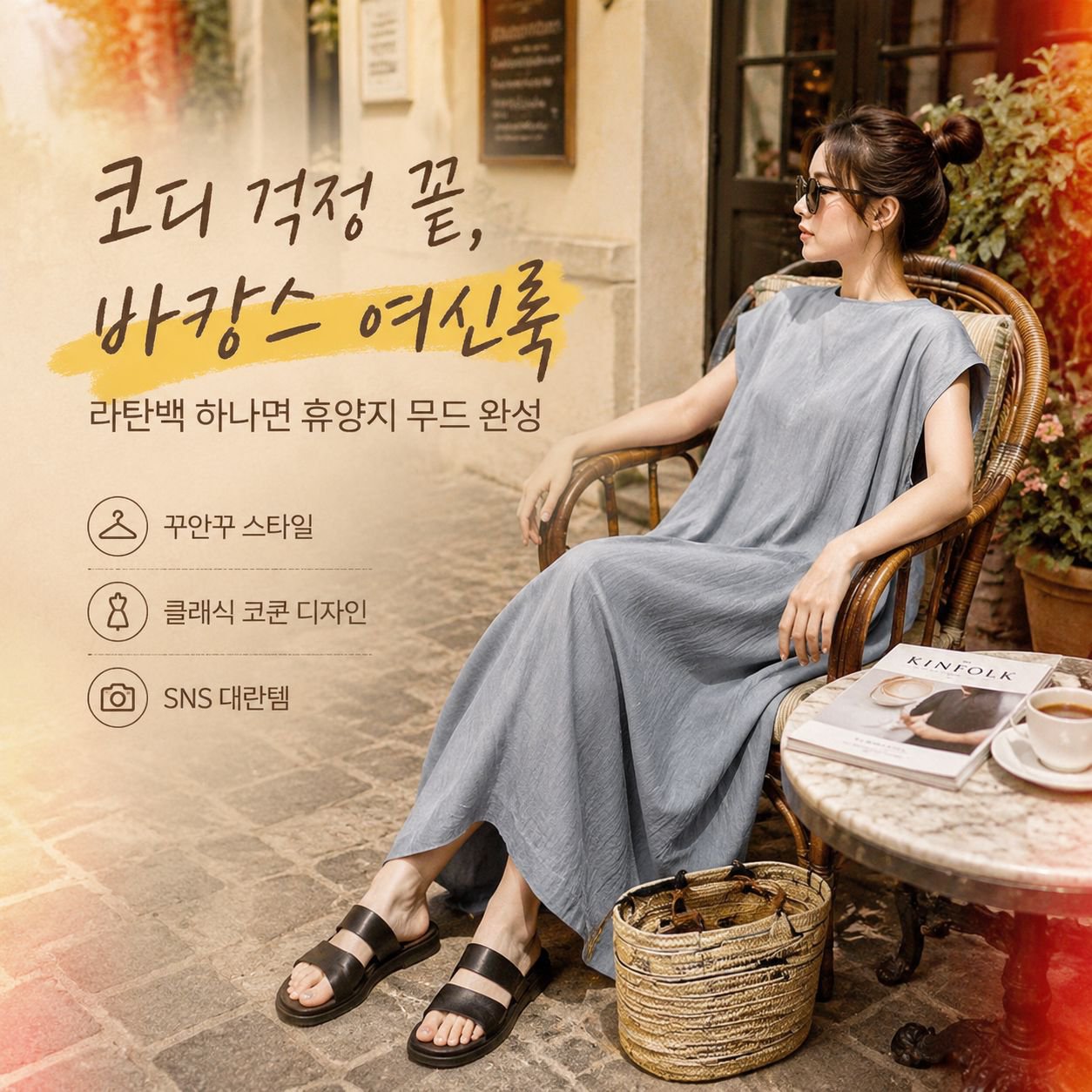 신상 패션 백리본 반팔 코쿤 원피스