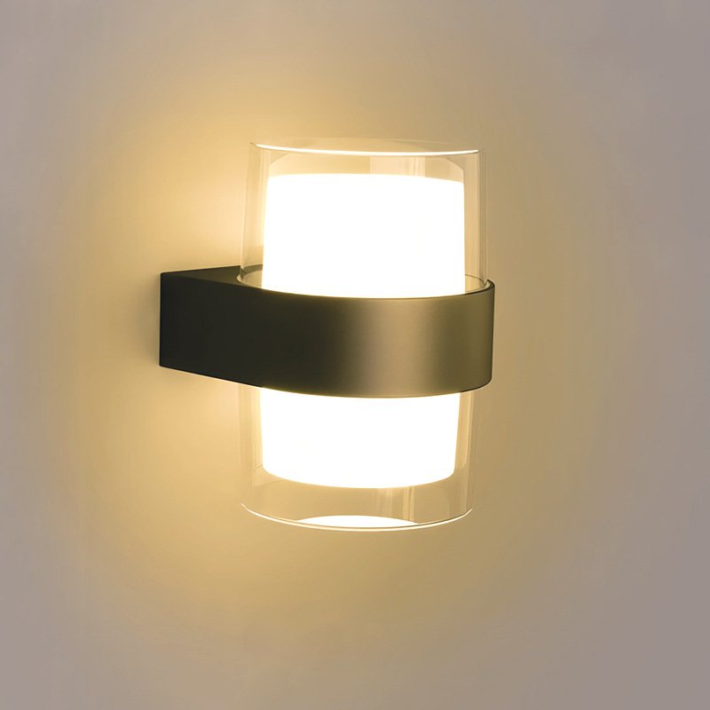 正方形と円形のLEDウォールライト