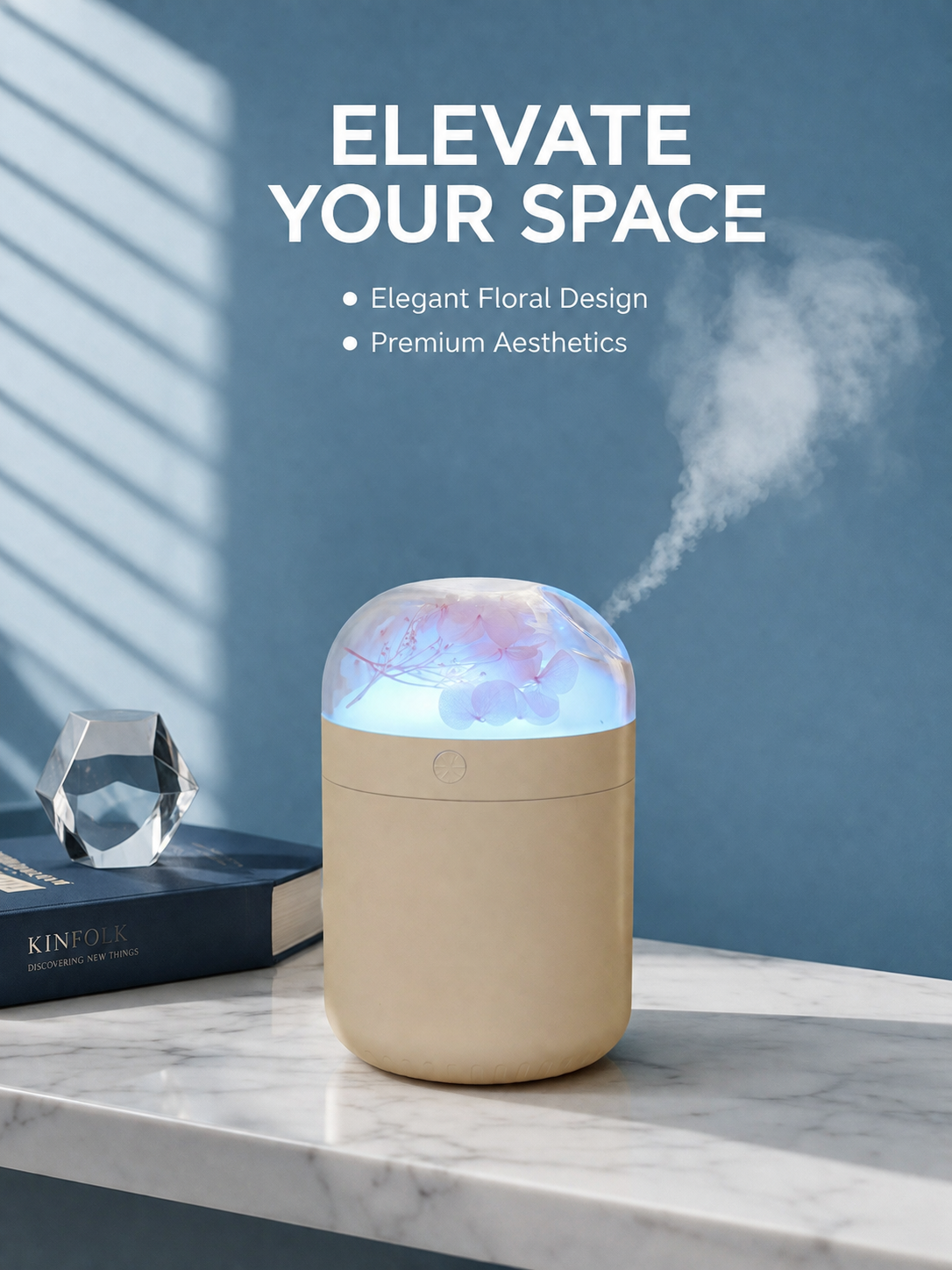 Romantic Preserved Flower Ambience Humidifier