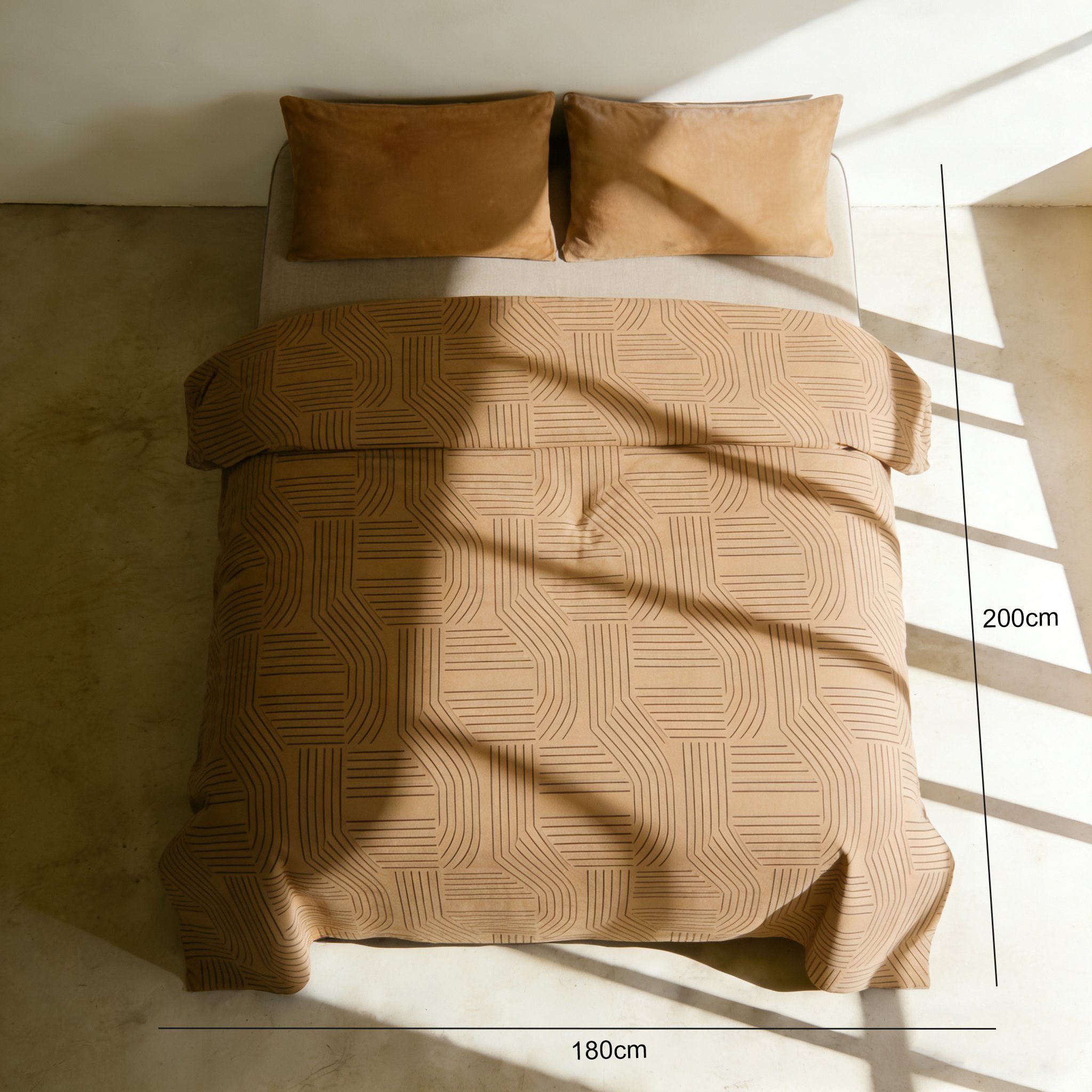 Sábanas de cuatro piezas para cama matrimonial