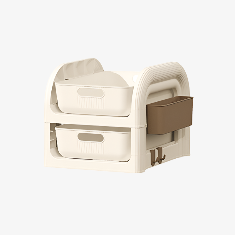 キャスターで簡単に移動できる収納ラック