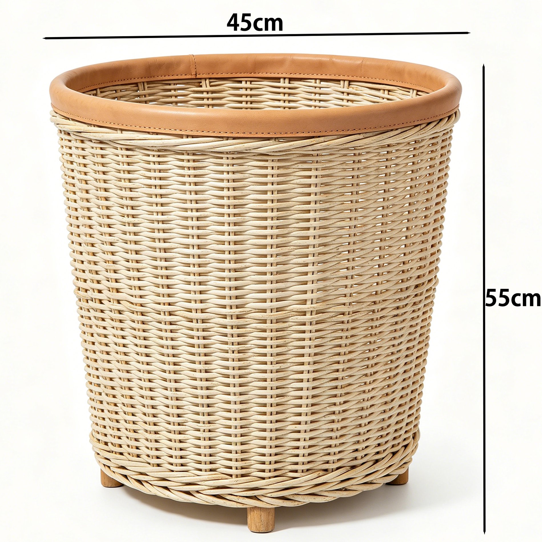 Lot de 3 paniers à linge sale en tissu résistant
