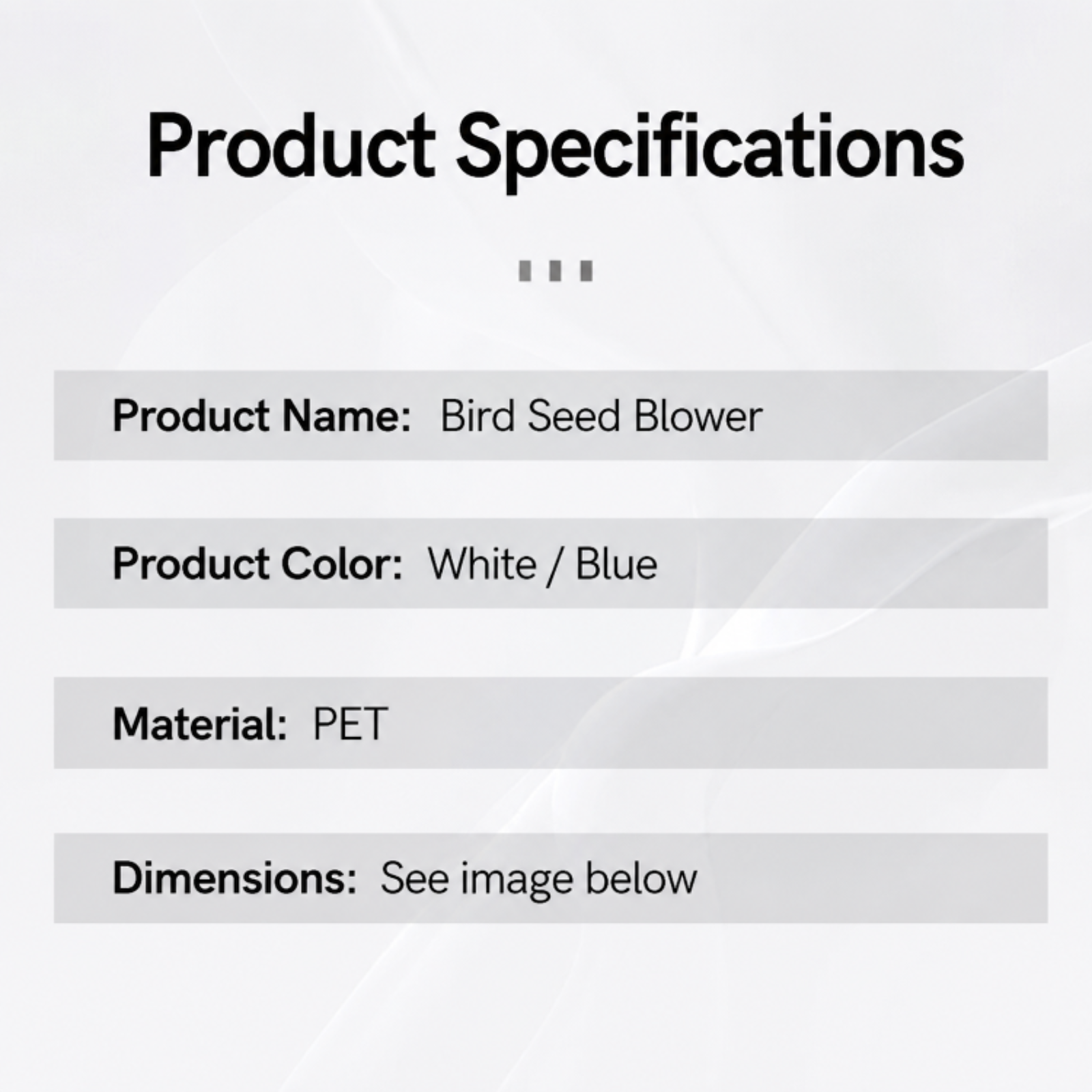 Bird food huller, parrot feed, bird food hull separator, huller blower, sieve for mixed feed, bird s