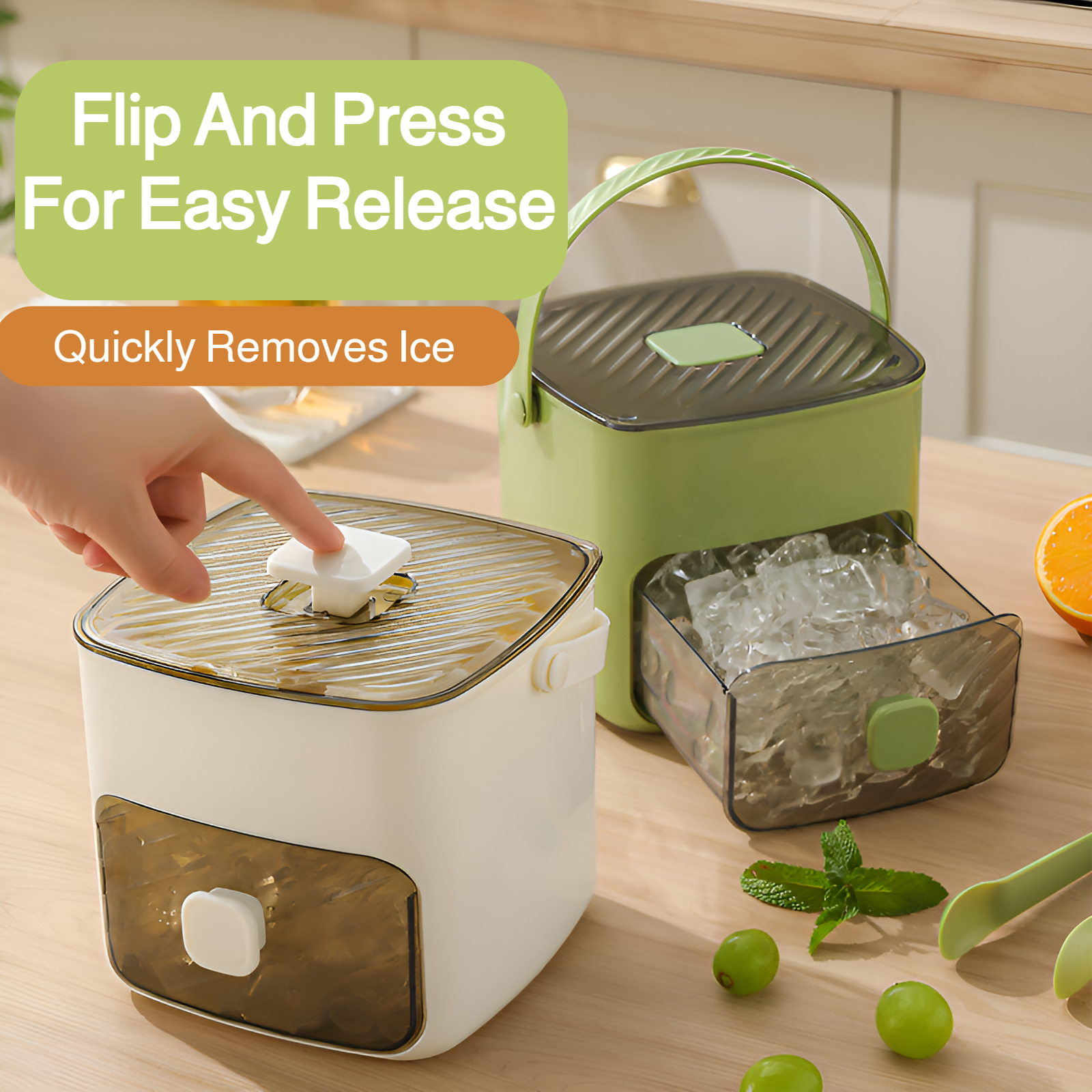 Eiswürfelform für schnelle Eiswürfelherstellung