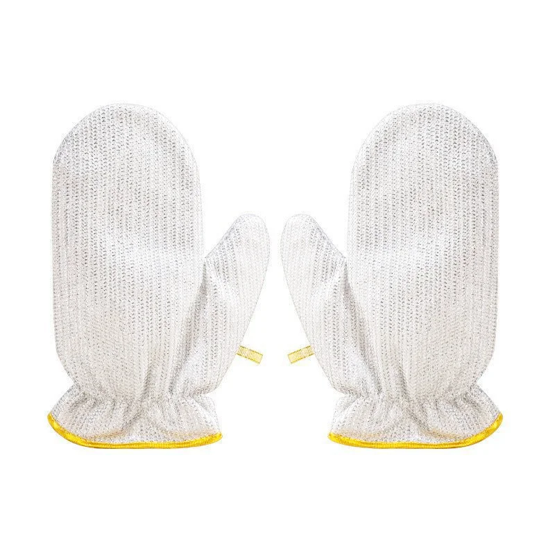Guantes para lavar platos con hilo de plata