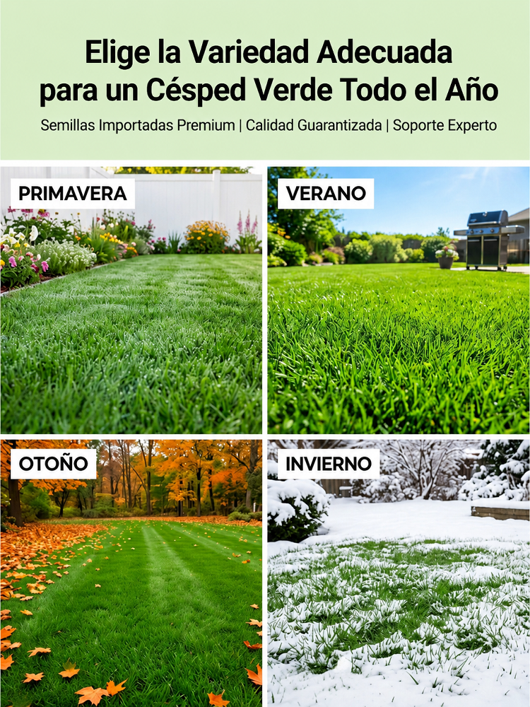 JS-[Tasa de germinación del 99% en 7 días] Semillas de césped multivariedad