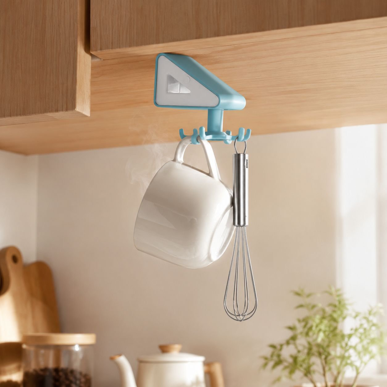 Platzsparender Haken mit drehbarem Design