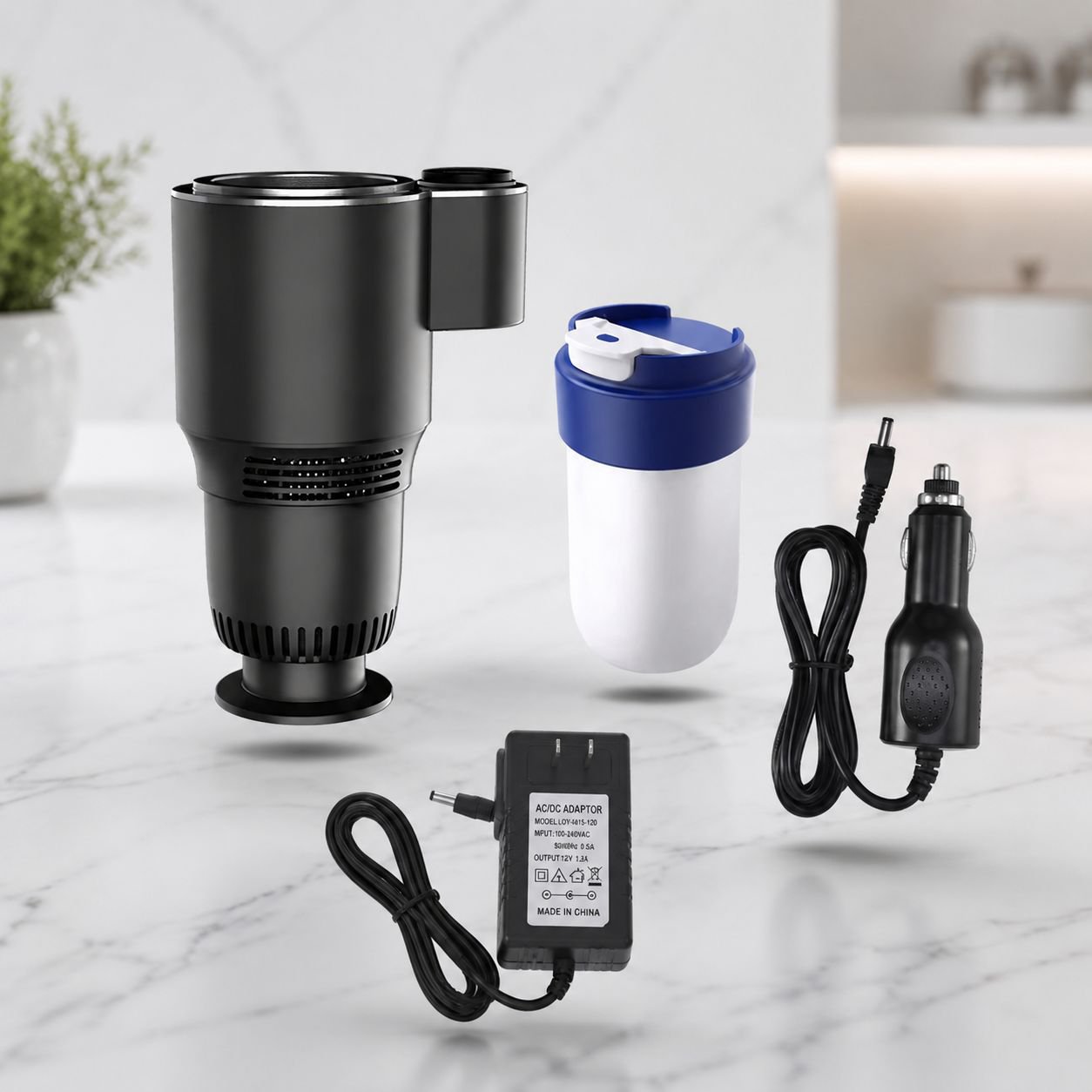 Portable Car Hot & Cold Cup, Mini Beverage Cooler Warmer for Export