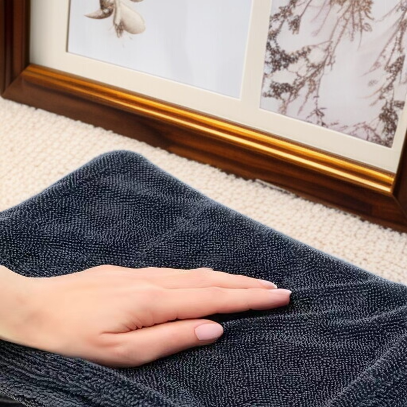 헴 세차 타올 고급 소재 근접 촬영