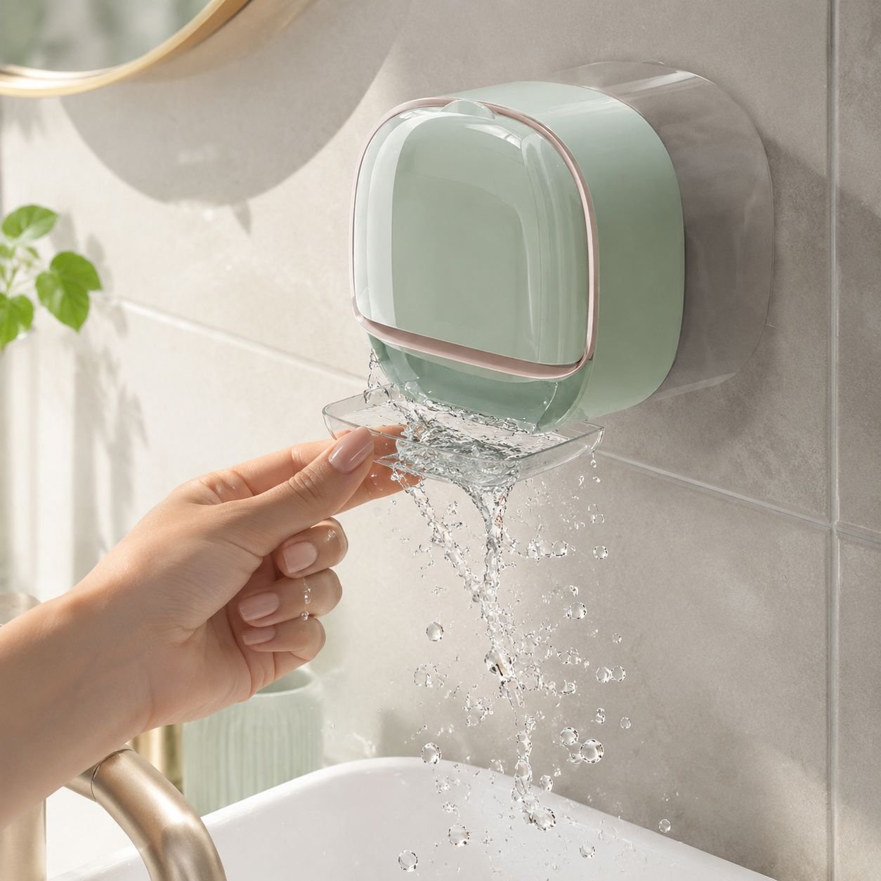 Installation facile du porte-savon mural sans outils