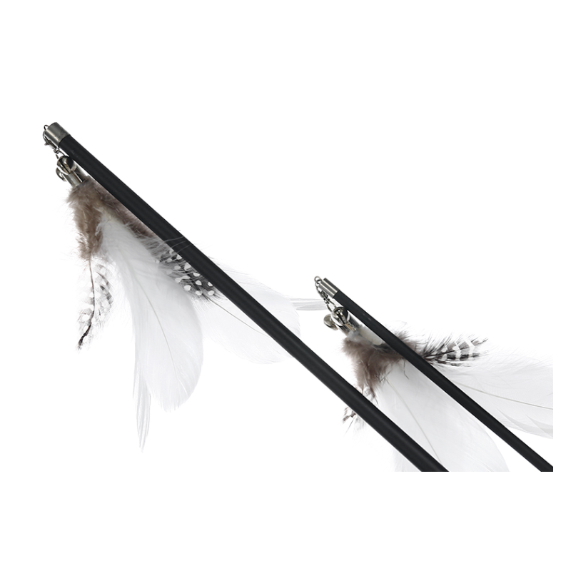 Robuster Feder-Spielstab für Katzen