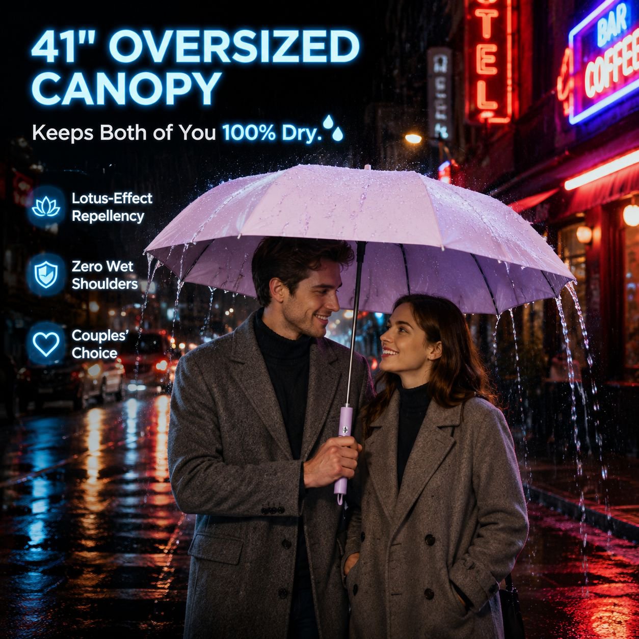 Large Double Automatic Three-Fold Umbrella, Sunshade and UV Protection
