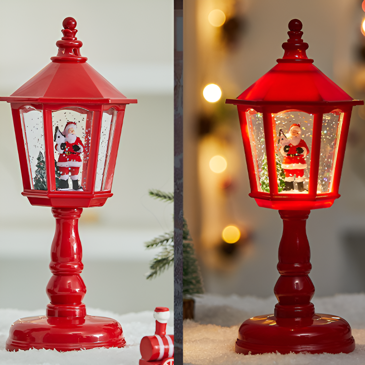 聖誕創意音樂水流燈夜燈裝飾