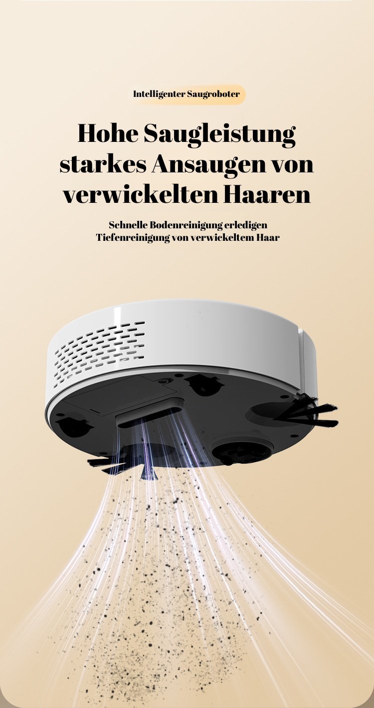Intelligenter Staubsauger- und Wischroboter für Zuhause