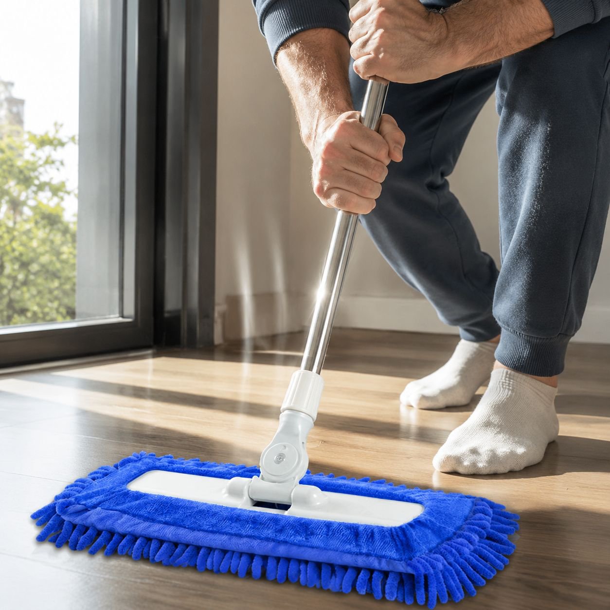 Durable mop head for efficient cleaning