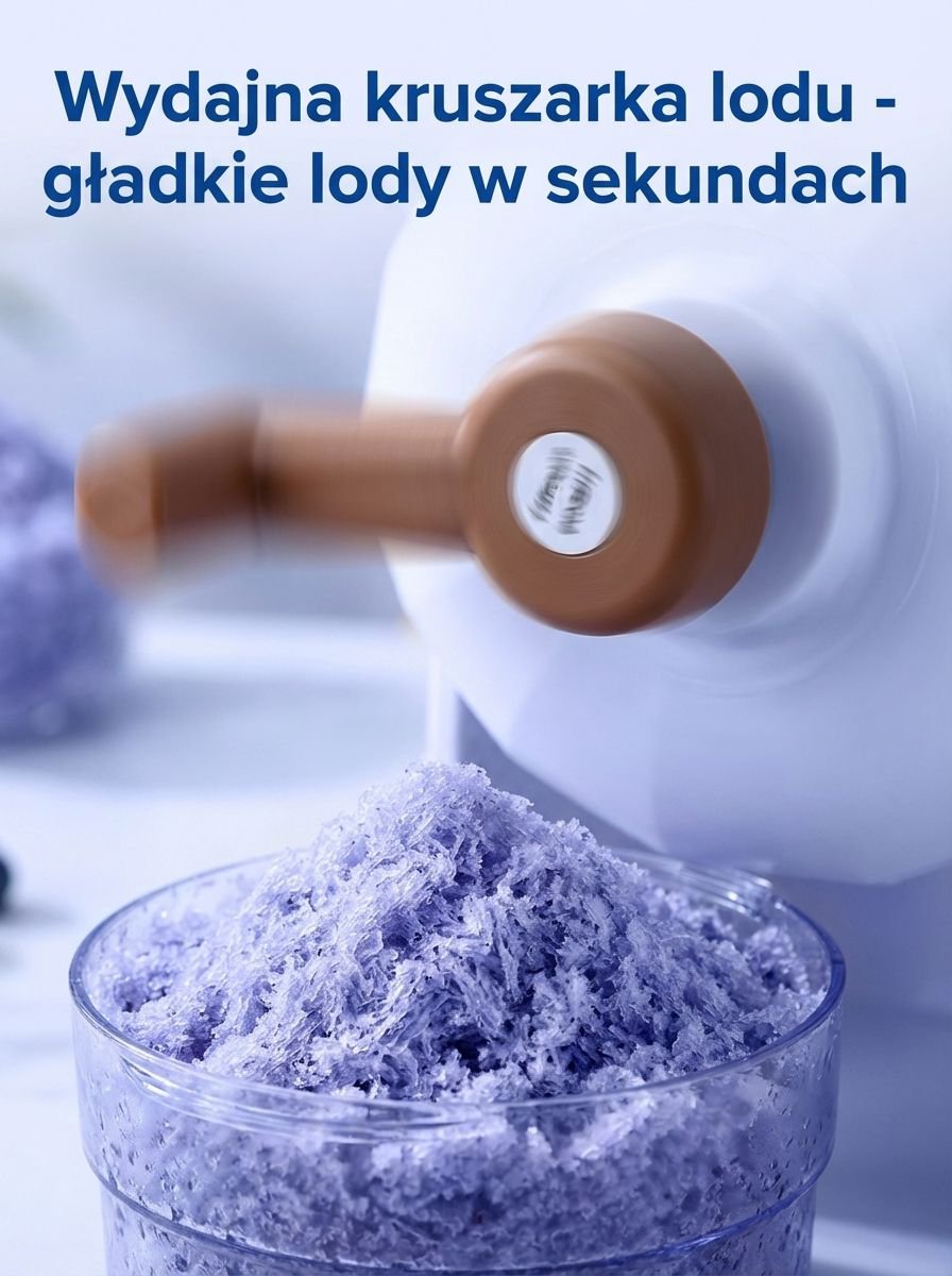 Ręczna maszynka do lodu podczas użytkowania