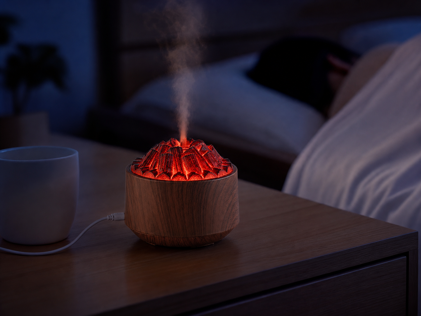 Silent operation USB aroma diffuser for desk
