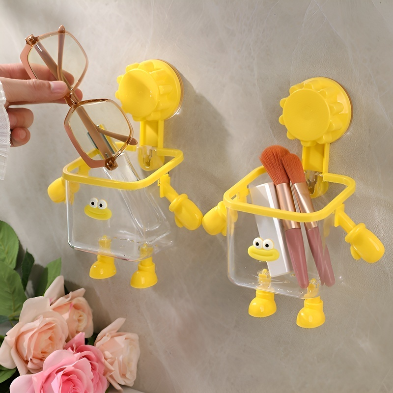 No-Drill Suction Cup Bathroom Organizer Box