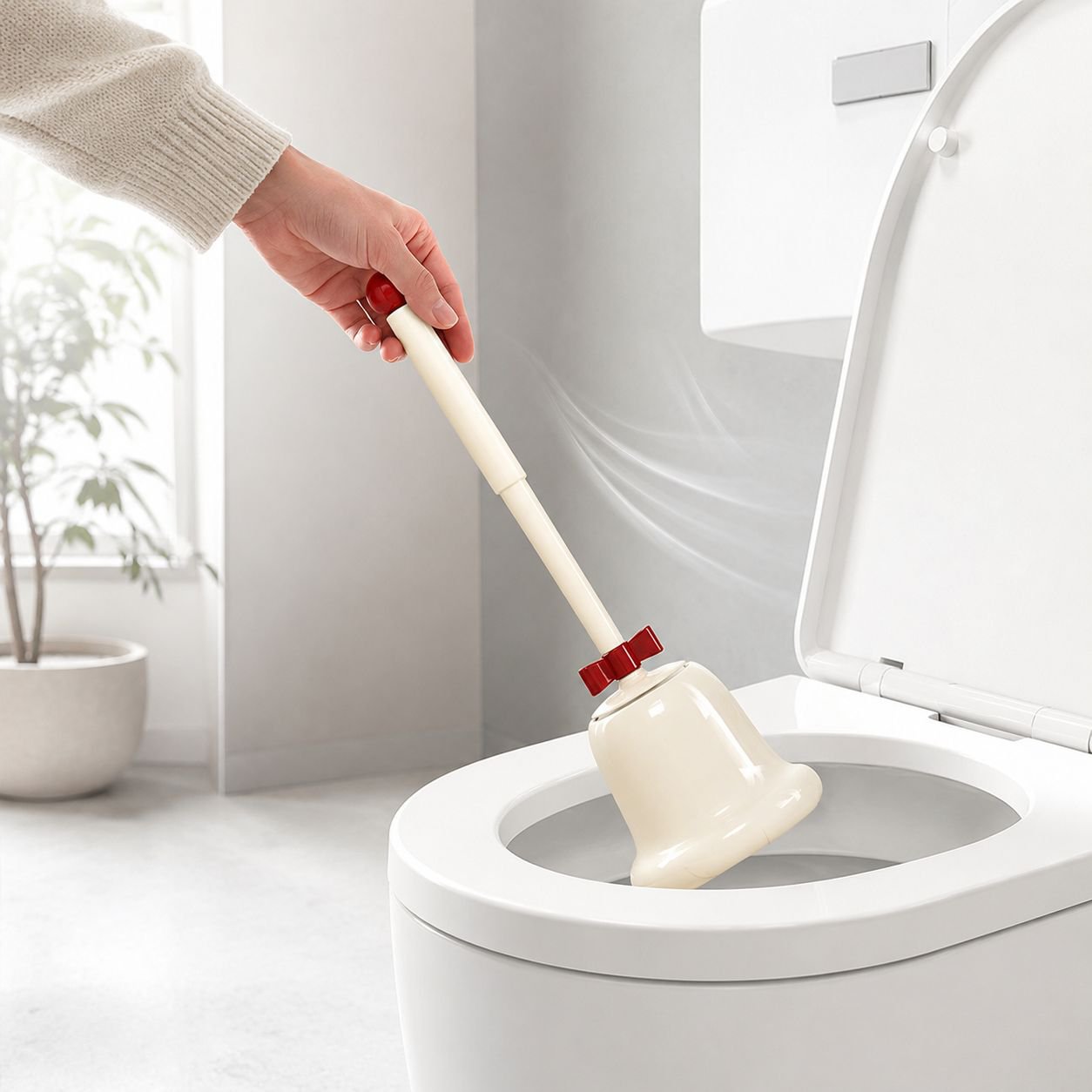 Floor-Standing Household Toilet Brush, Long Handle, Cleaning and Refreshing