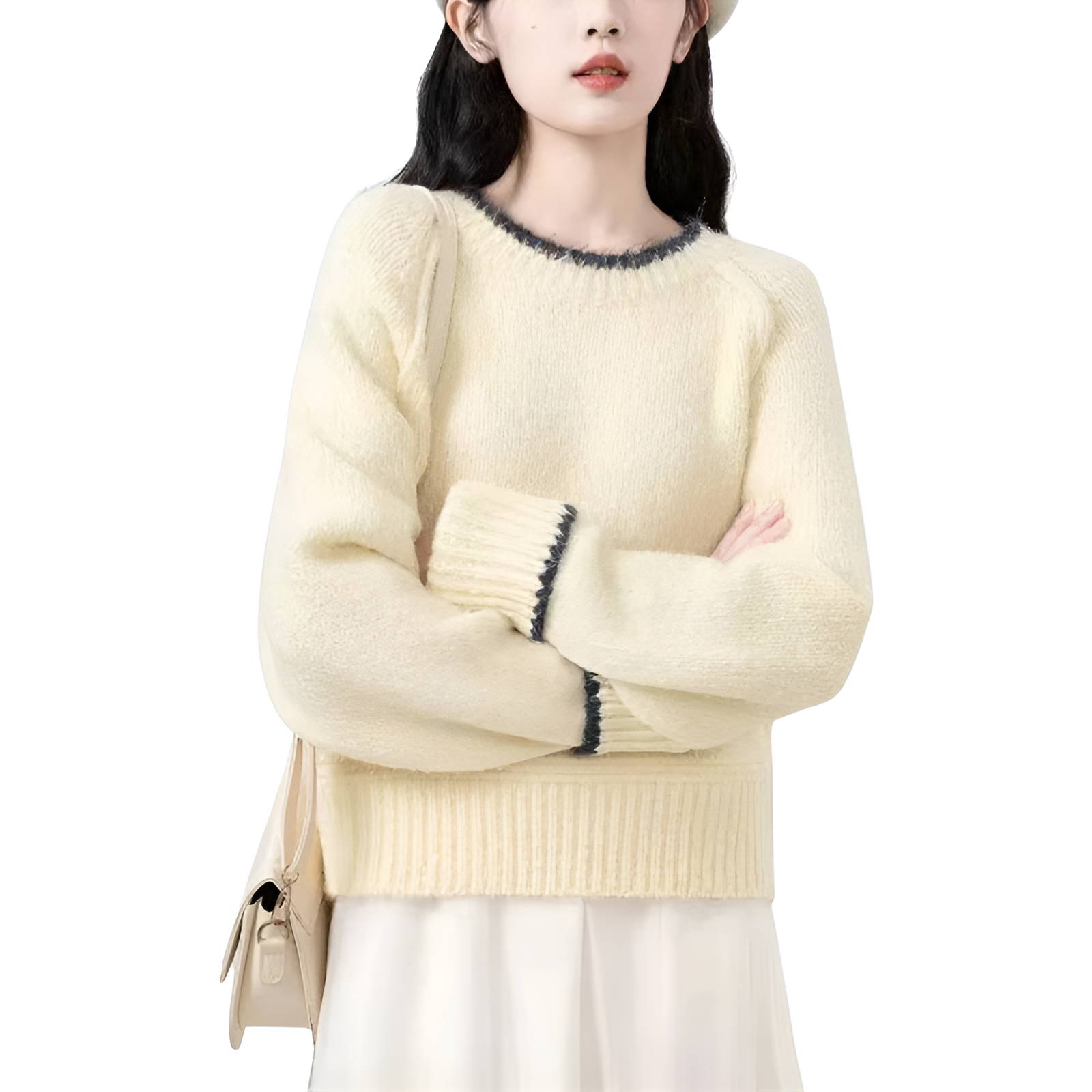 ゆったりフィット 快適 暖かく 防寒 セーター