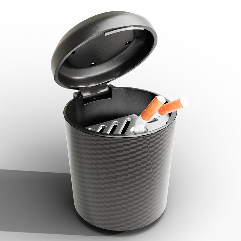 Multifunctional Car Ashtray with Lid