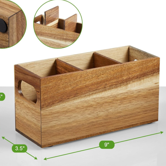木製デスクトップ収納ボックス全体画像