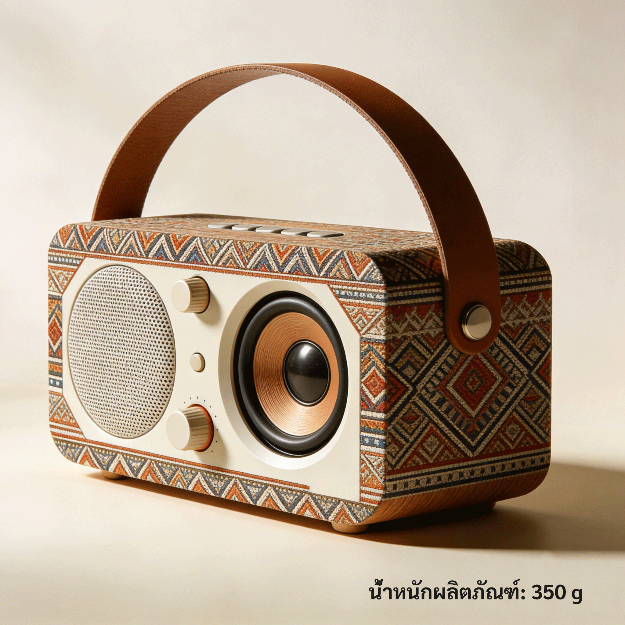 ลำโพงพกพาดีไซน์วินเทจ