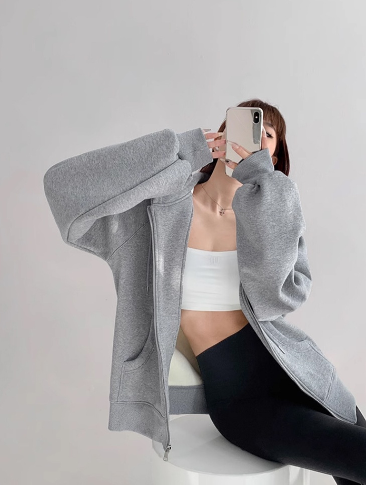 裏起毛付きパーカーの生地アップ