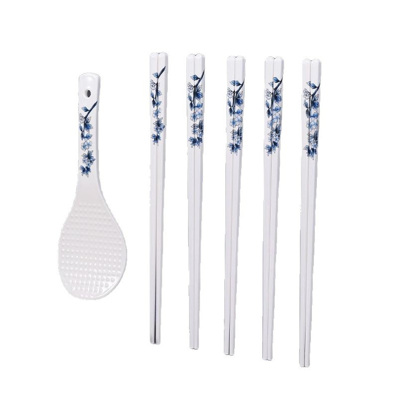 Blue and White Porcelain Chopstick Set