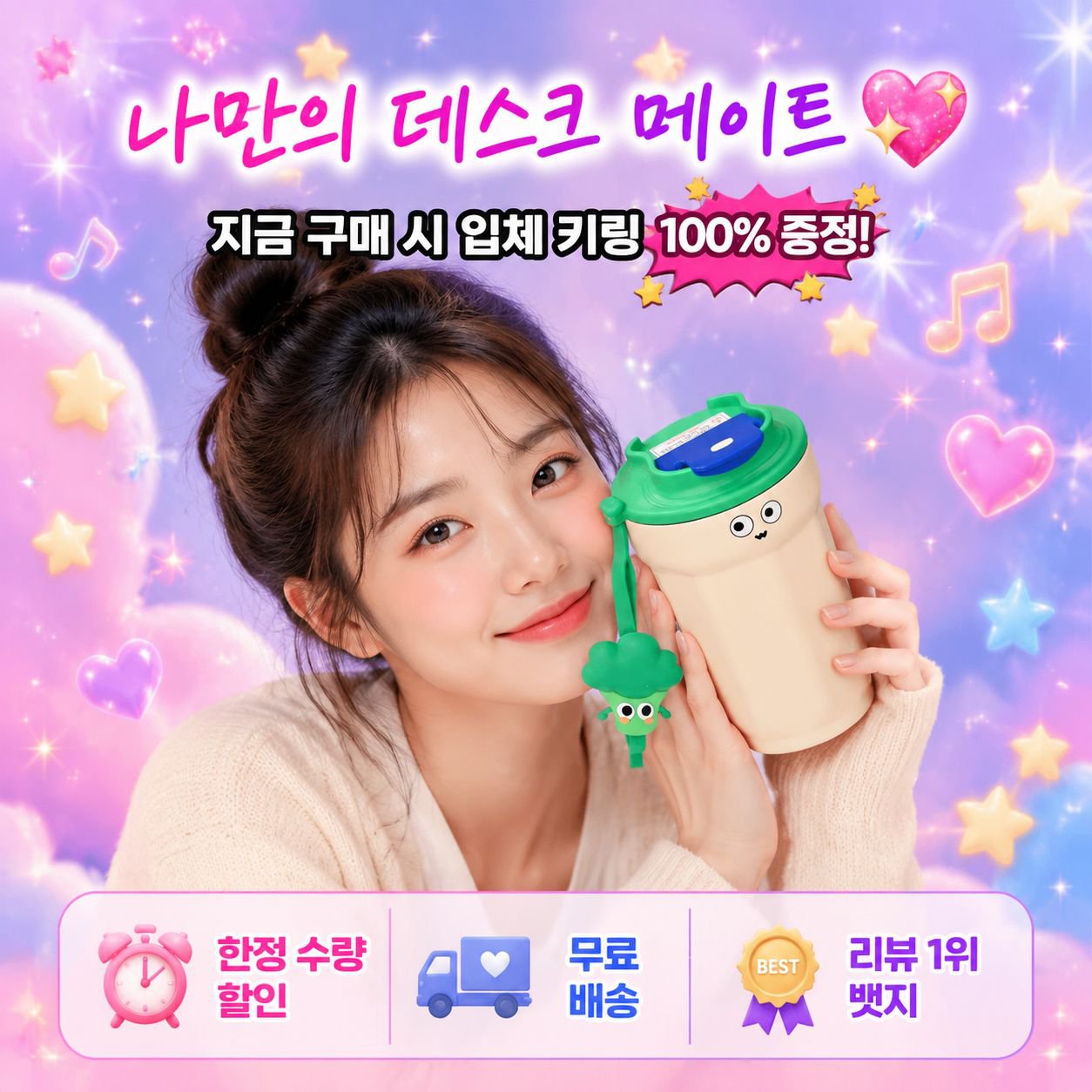 귀여운 커피컵 316 휴대용 텀블러 커플컵 보온컵 예쁜 여성용 물병