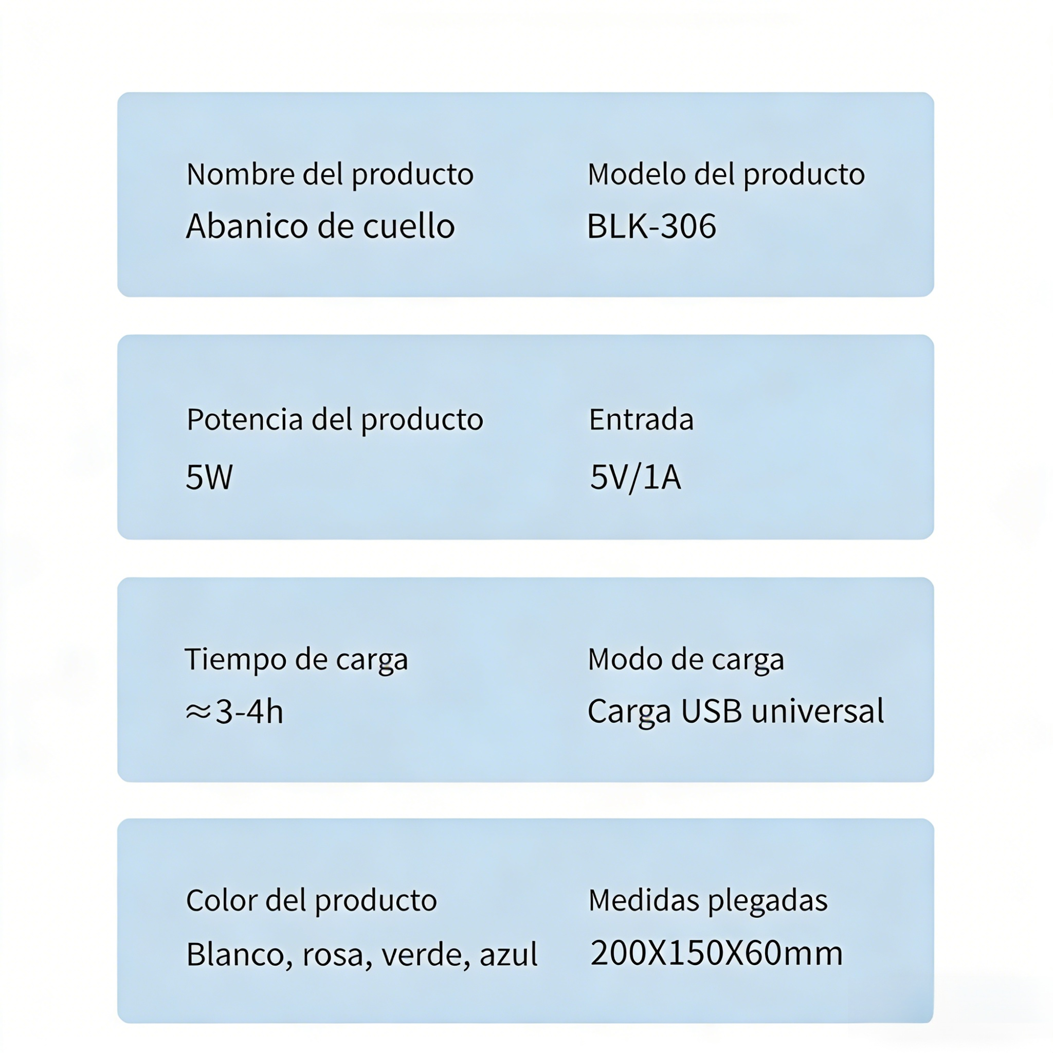 Nuevo ventilador de cuello, recargable por USB, pequeño portátil para exteriores, turbina de bajo ru