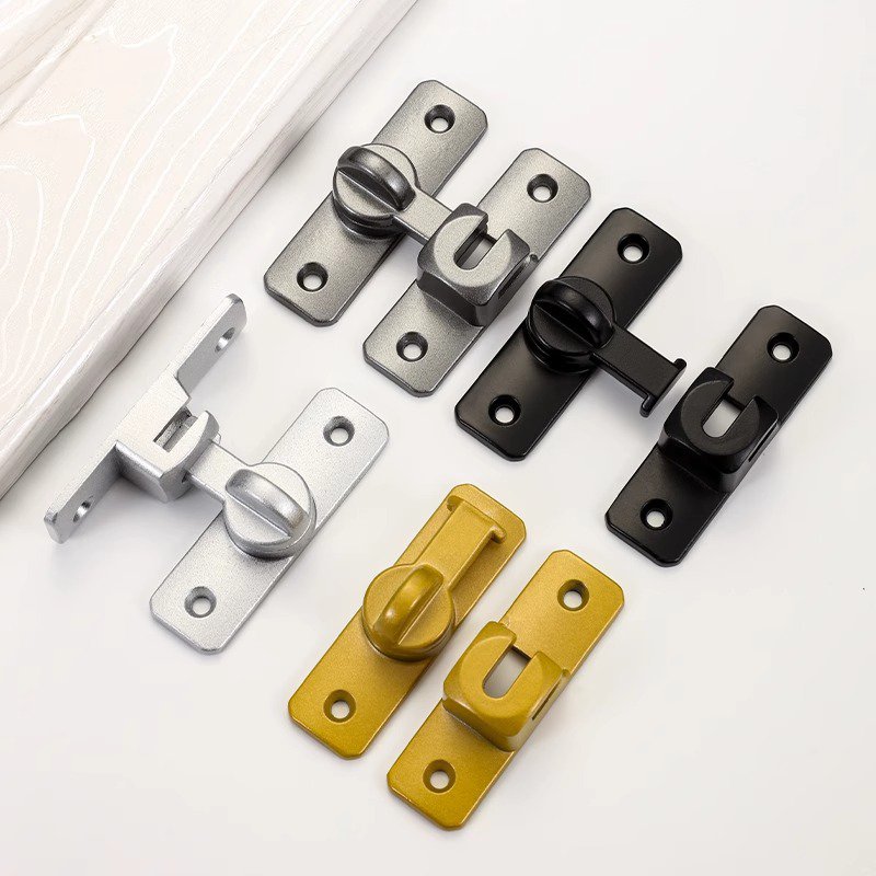 No-Drill Aluminum Alloy Door Lock Catch