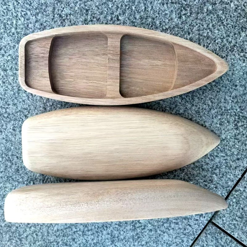 High Buoyancy Solid Wood Canoe