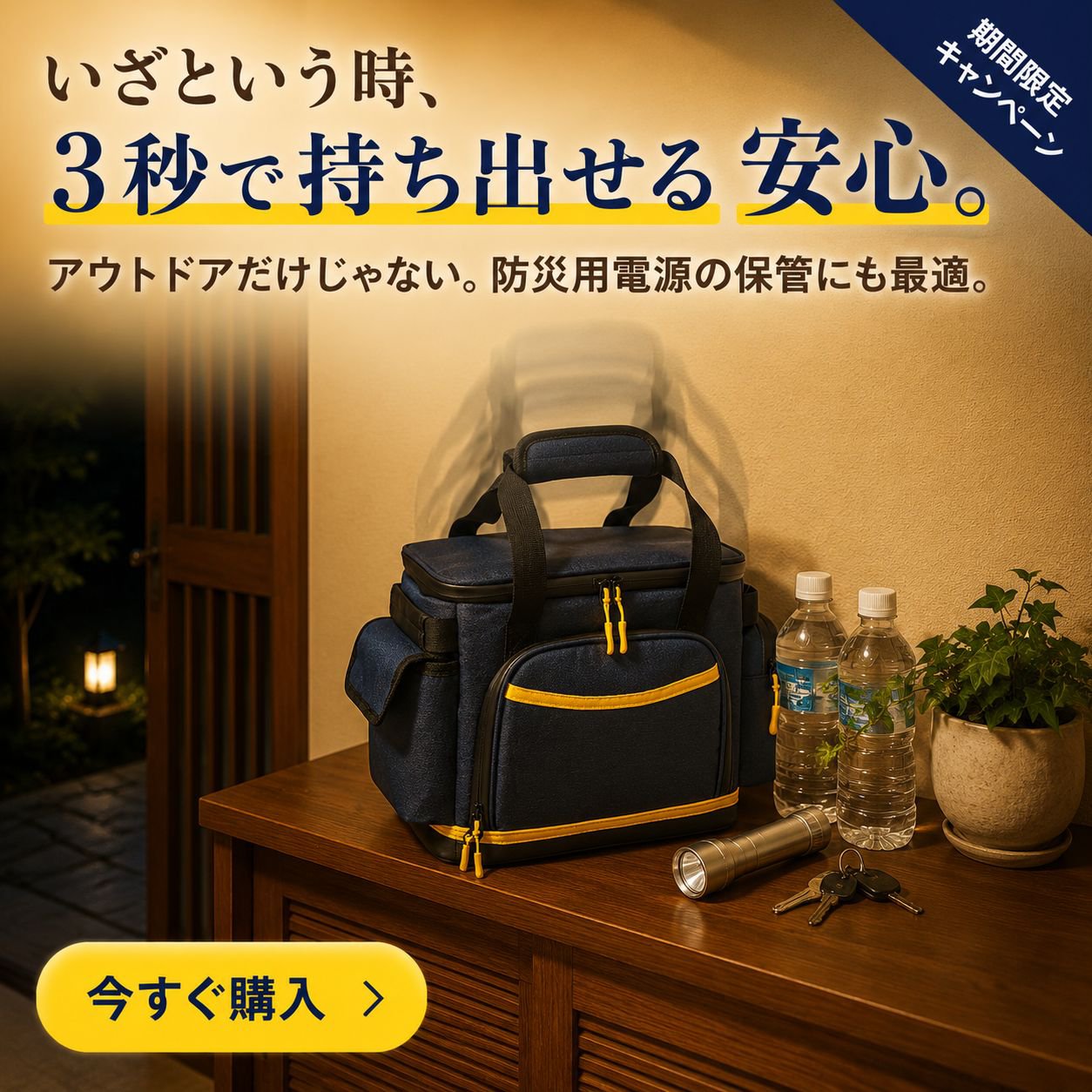 多機能パワーバンク収納ハンドバッグ キャンプ用防水バッグ