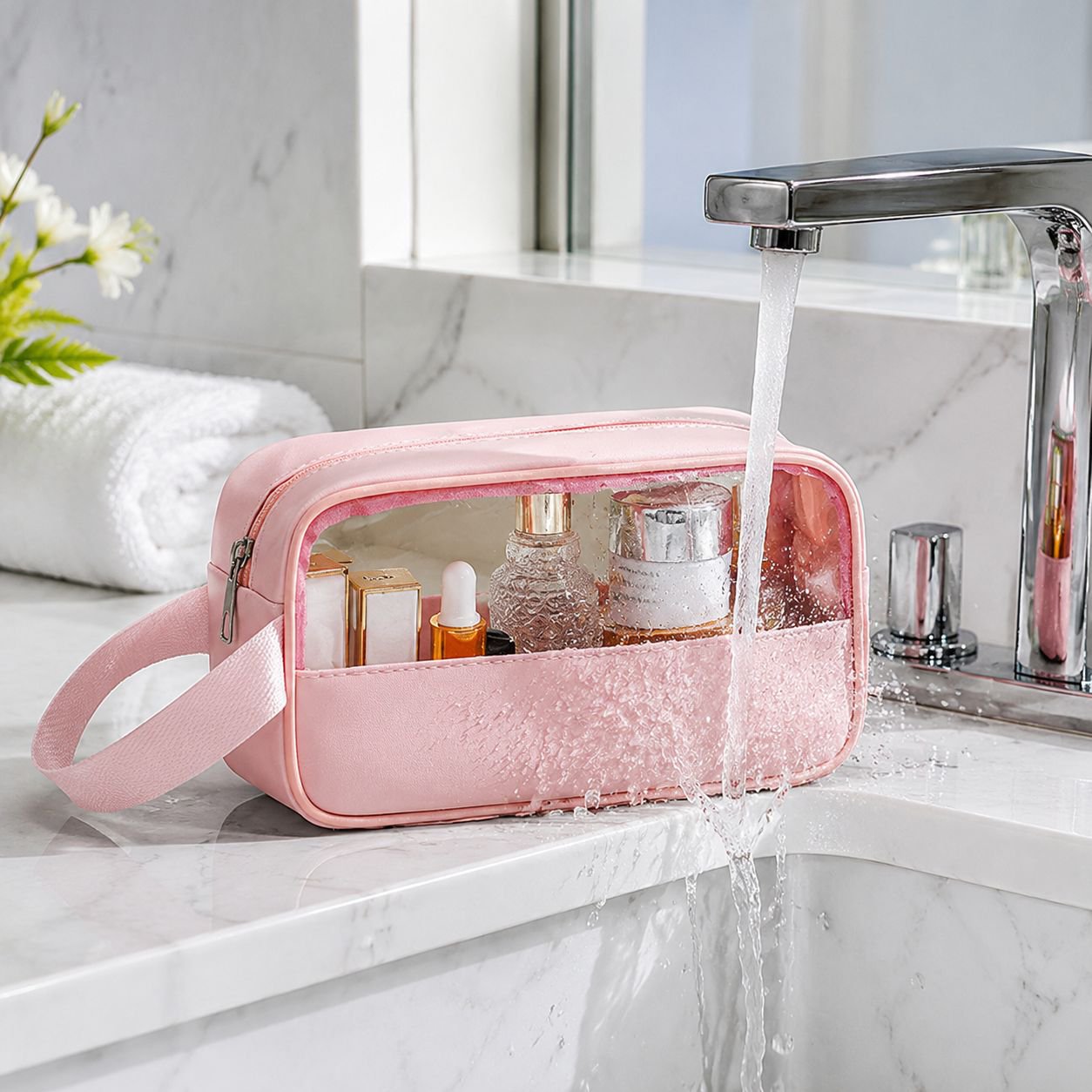 Wasserdichte Make-up Tasche aus Kunststoff