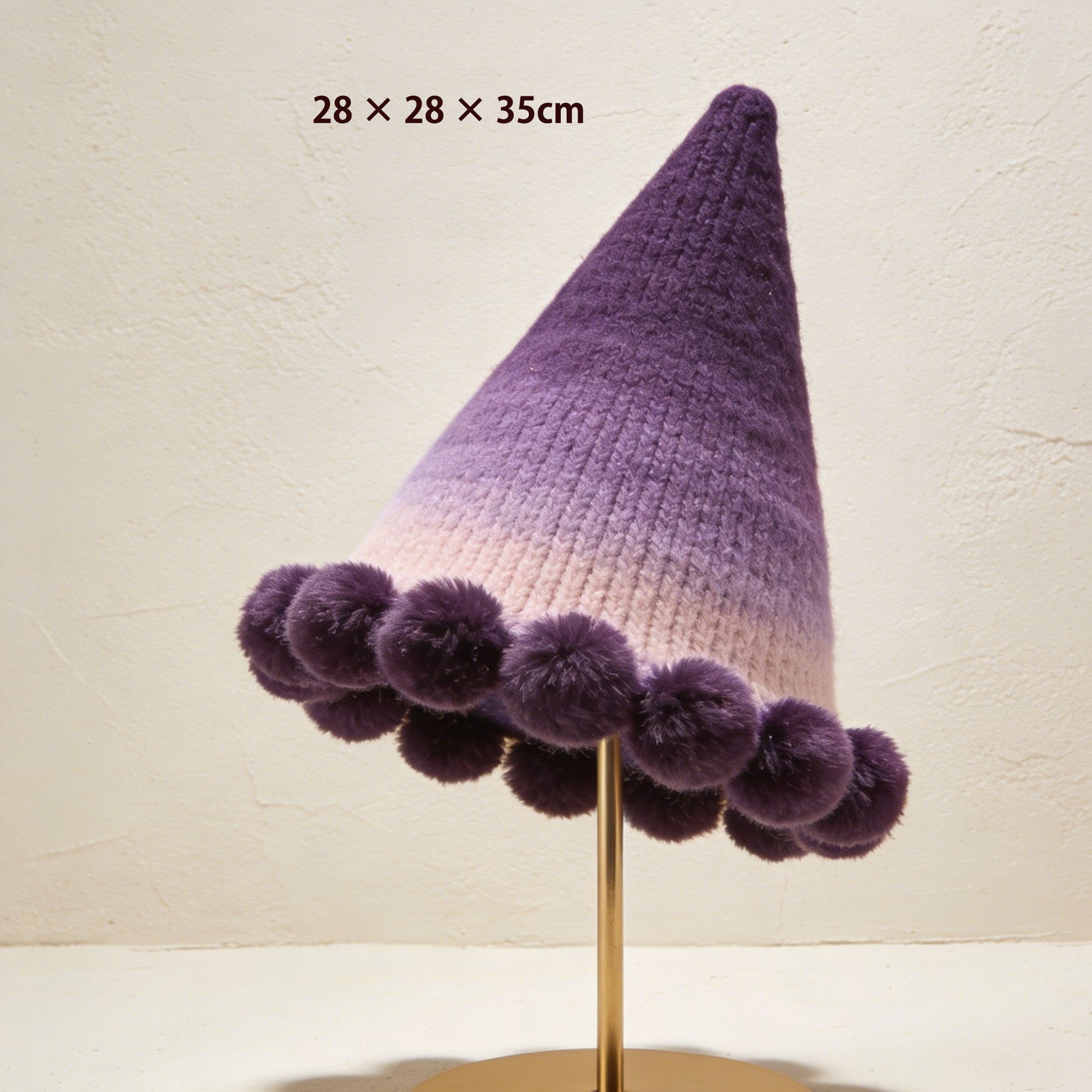 秋冬コーデに合わせやすいグラデーションニット帽