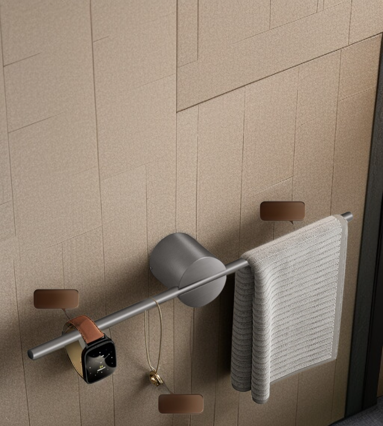 Accessoire salle de bain pratique pour organiser les serviettes