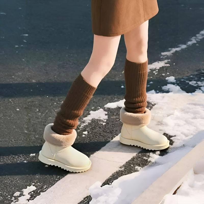 기모 면화 여성 방수 소프트 EVA 소재 스노우 미끄럼 방지 슬리퍼