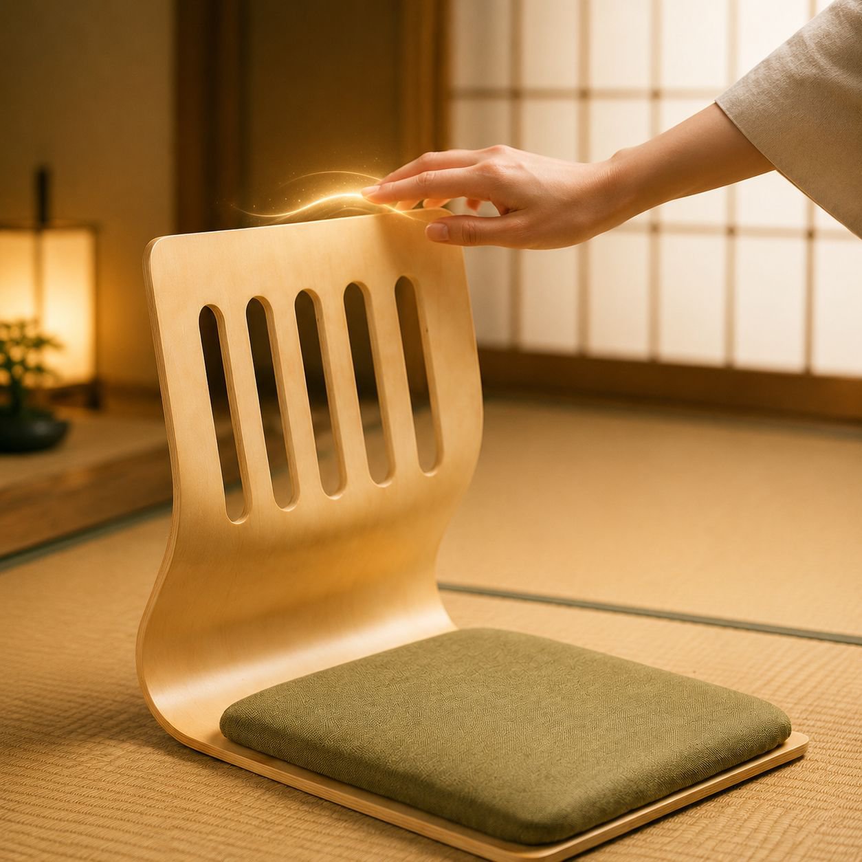 リクライニング機能付き多機能チェアの使用例