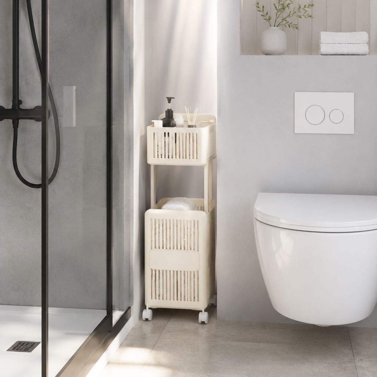 Faltbarer Wäschekorb für den Haushalt in modernem Design