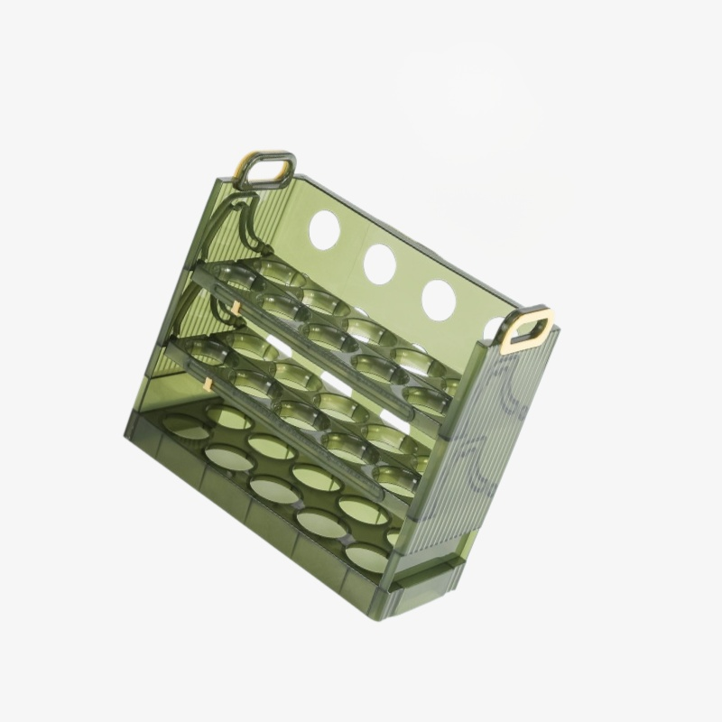 계란을 담은 접이식 계란수납함