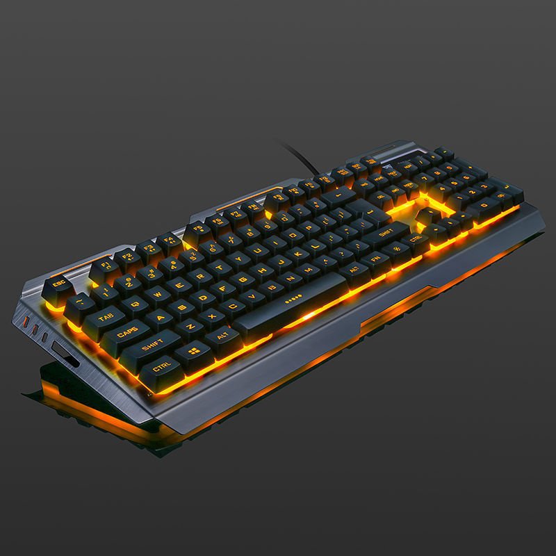 Jingdi V1 mechanische Tastatur und Maus-Set Vorderansicht