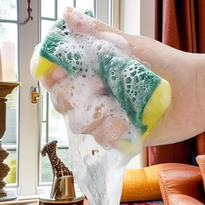  إسفنجة مطبخ للتنظيف، عبوة من 10، مواد عالية الامتصاص