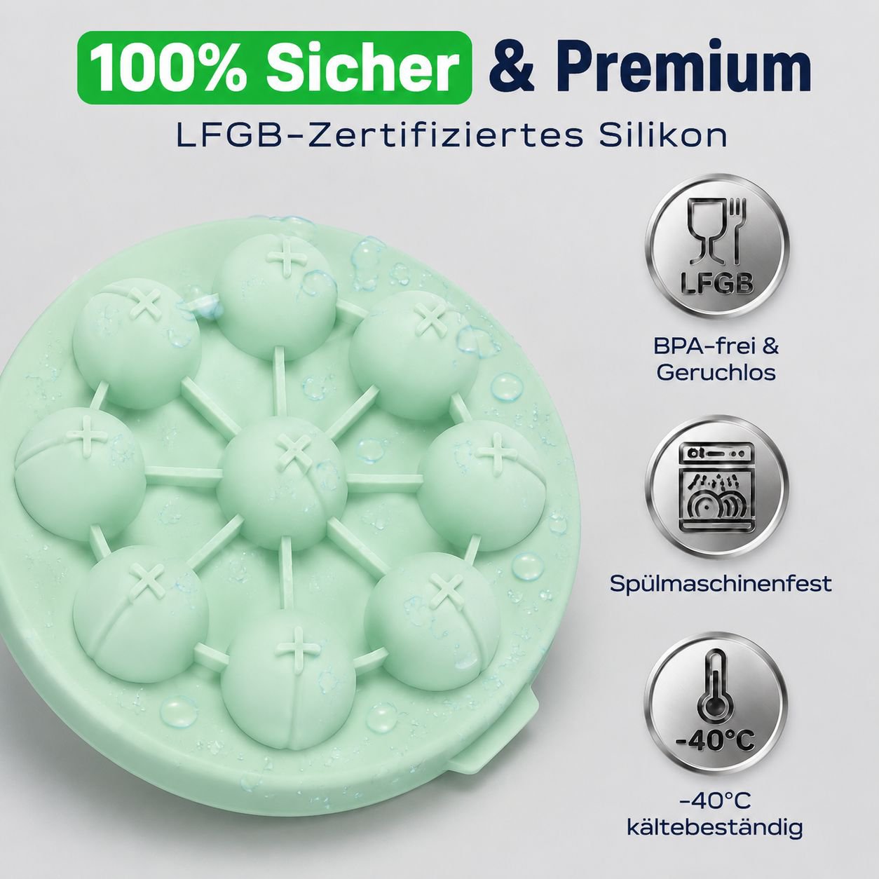 Kreative Silikon-Eiswürfelform in Rosenform, Eismacher für Whisky und Getränke