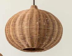 Rattan pendant light