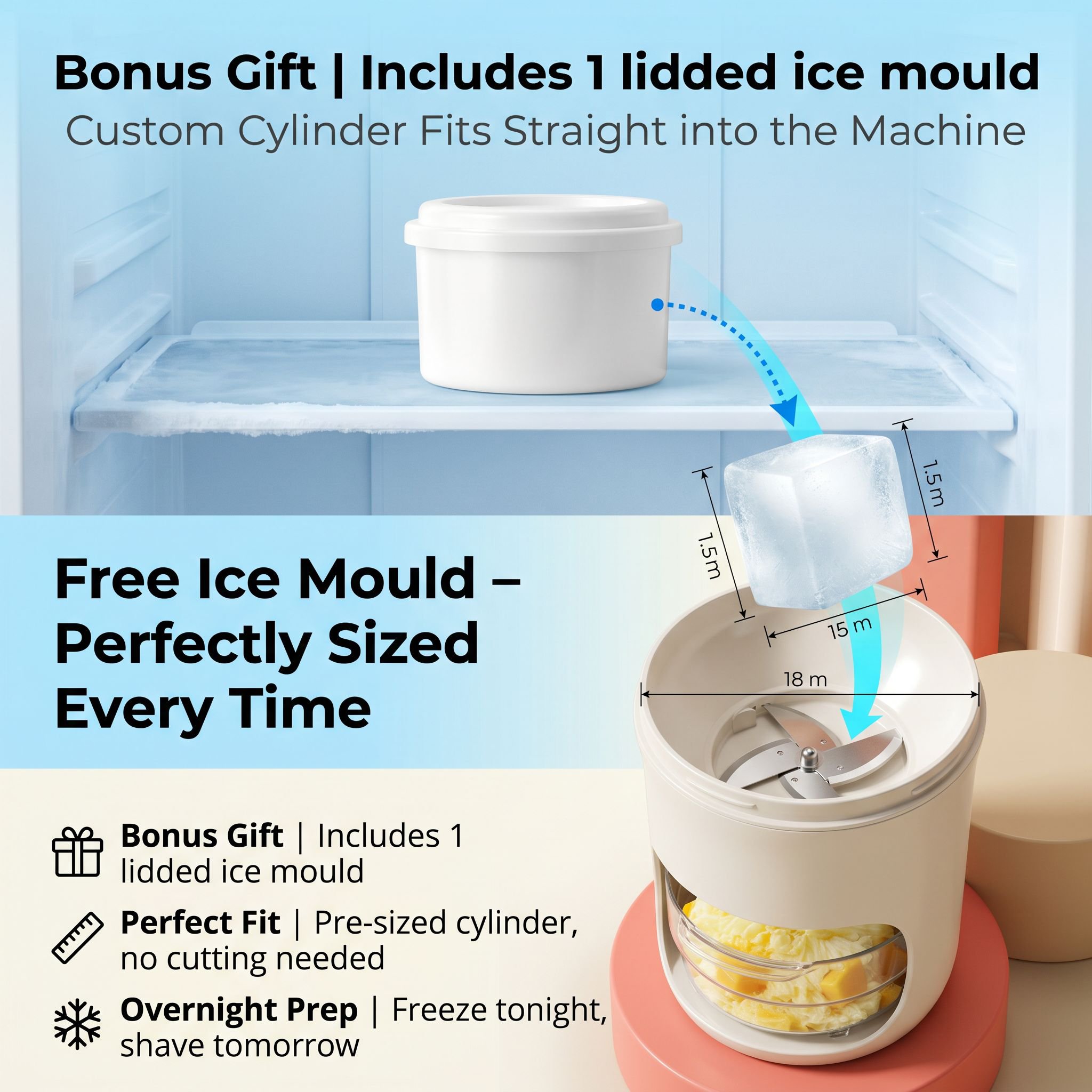 Household Small Manual Ice Shaver Creative Portable Ice Crusher
