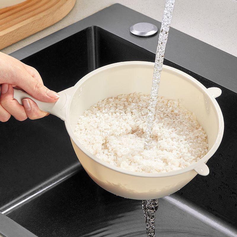 Colador práctico y ligero para lavar arroz