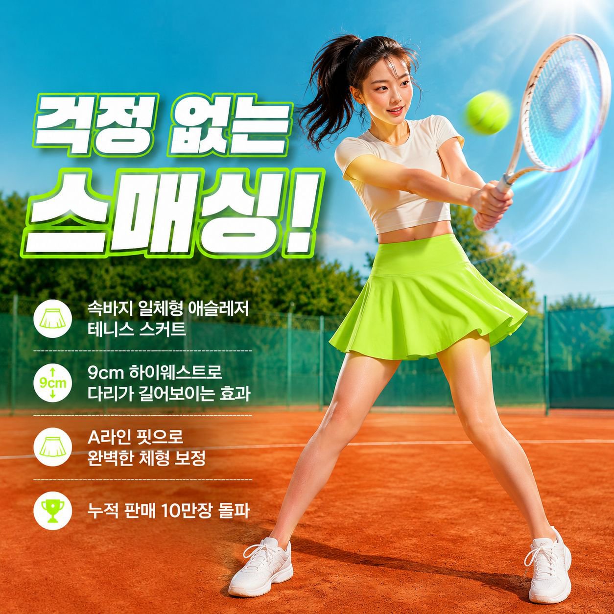 베이직 스포츠 미니스커트