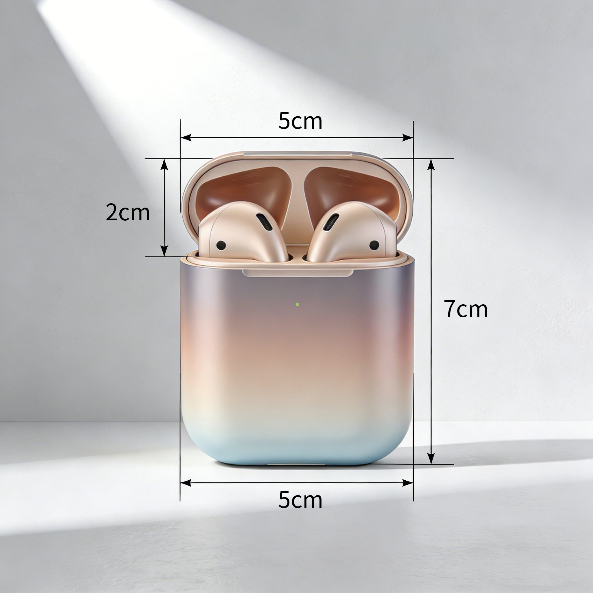 Bluetooth earphones showing lightweight design
